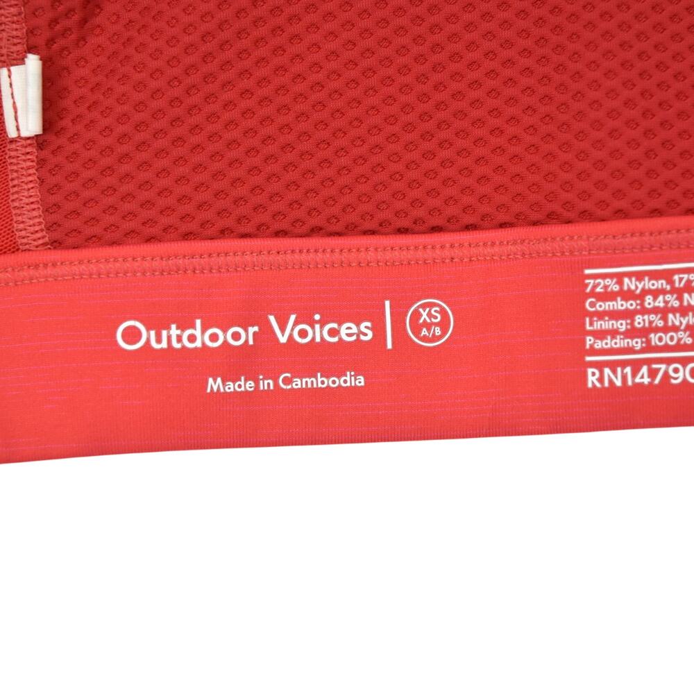 Outdoor Voice TechSweat Zip Bra, XS - Picture 3 of 5